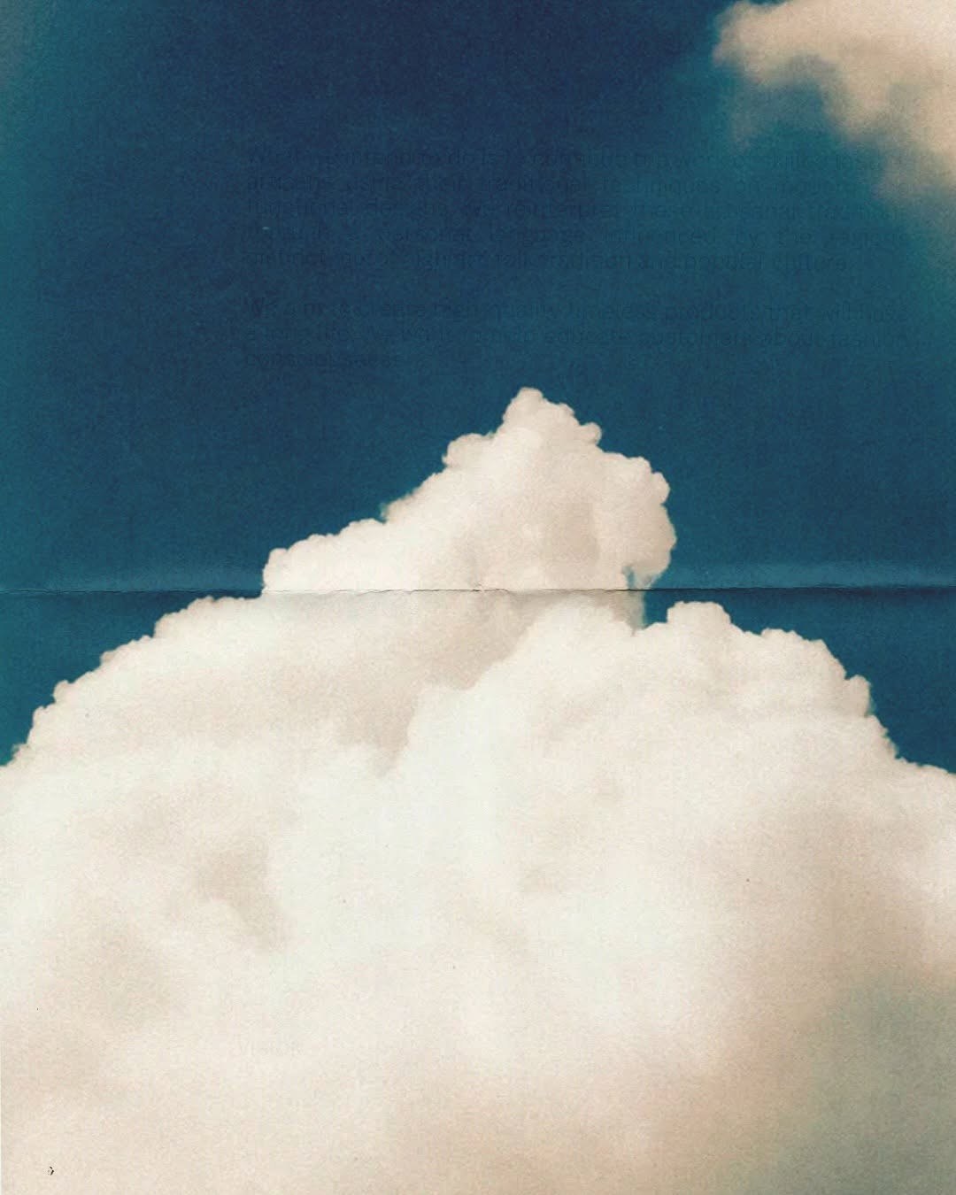 Bright sky and light cloud - filtered showerhead for clean water.