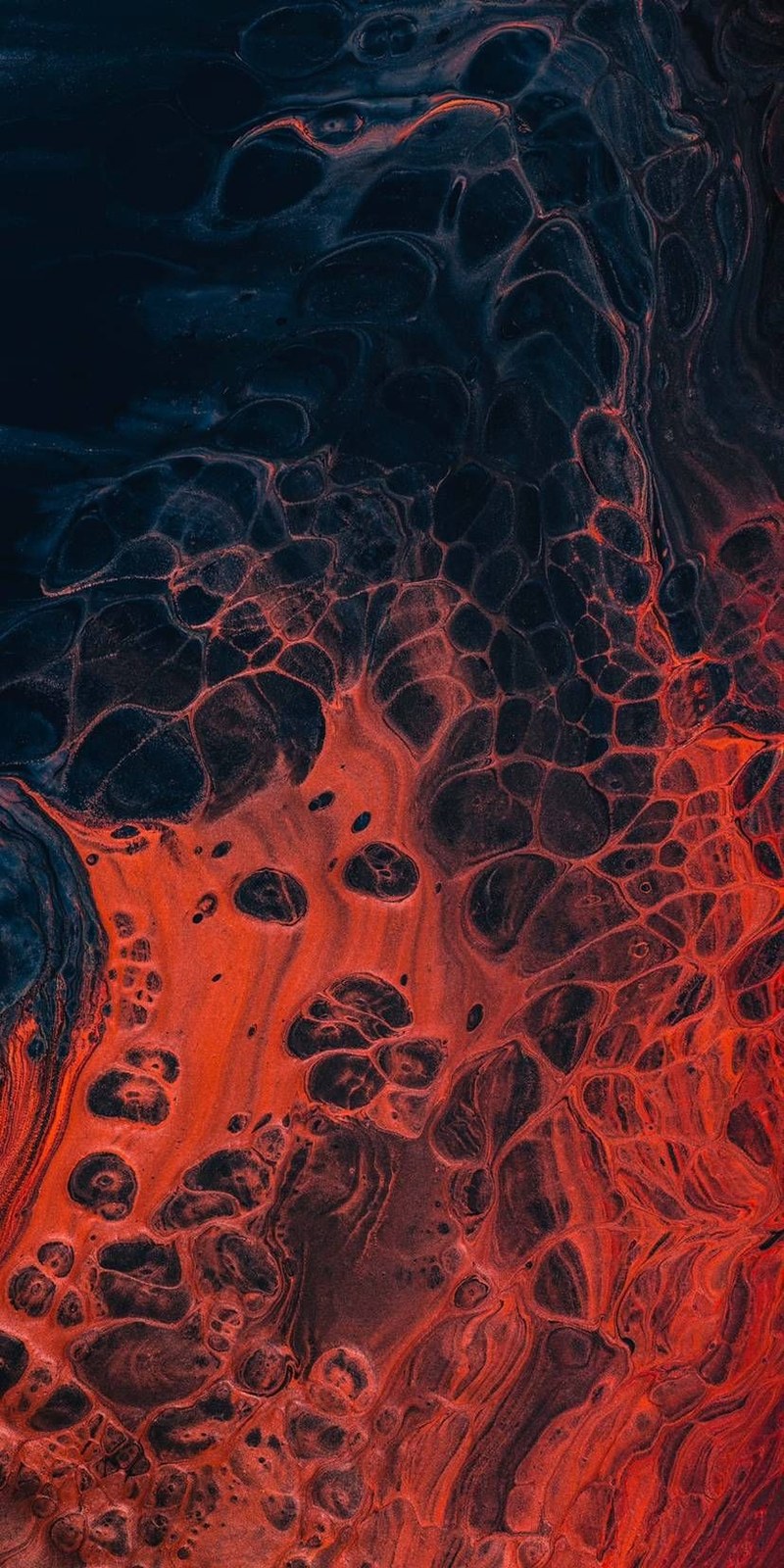 Organic and fluid water texture - granular activated carbon filtration media.