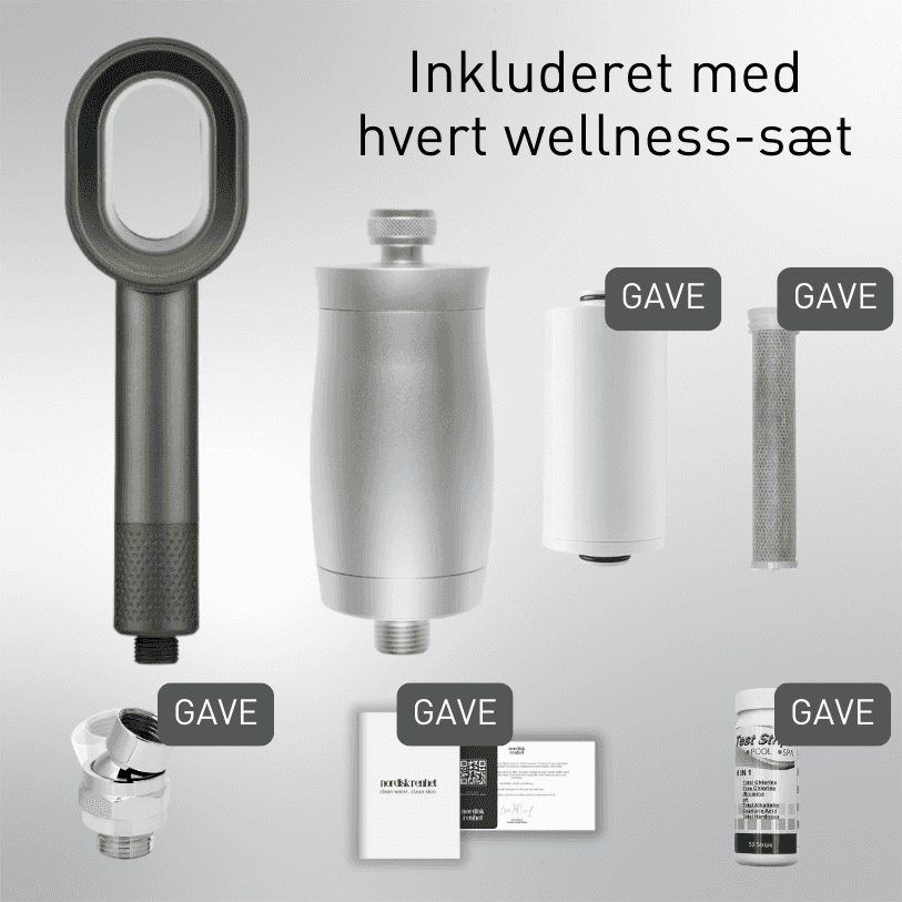 Brusefilter bagside — G1/2 tilslutning og silikonepakning synlig